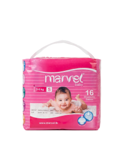Marvel Baby Diapers S Size – 16 Pcs Pack