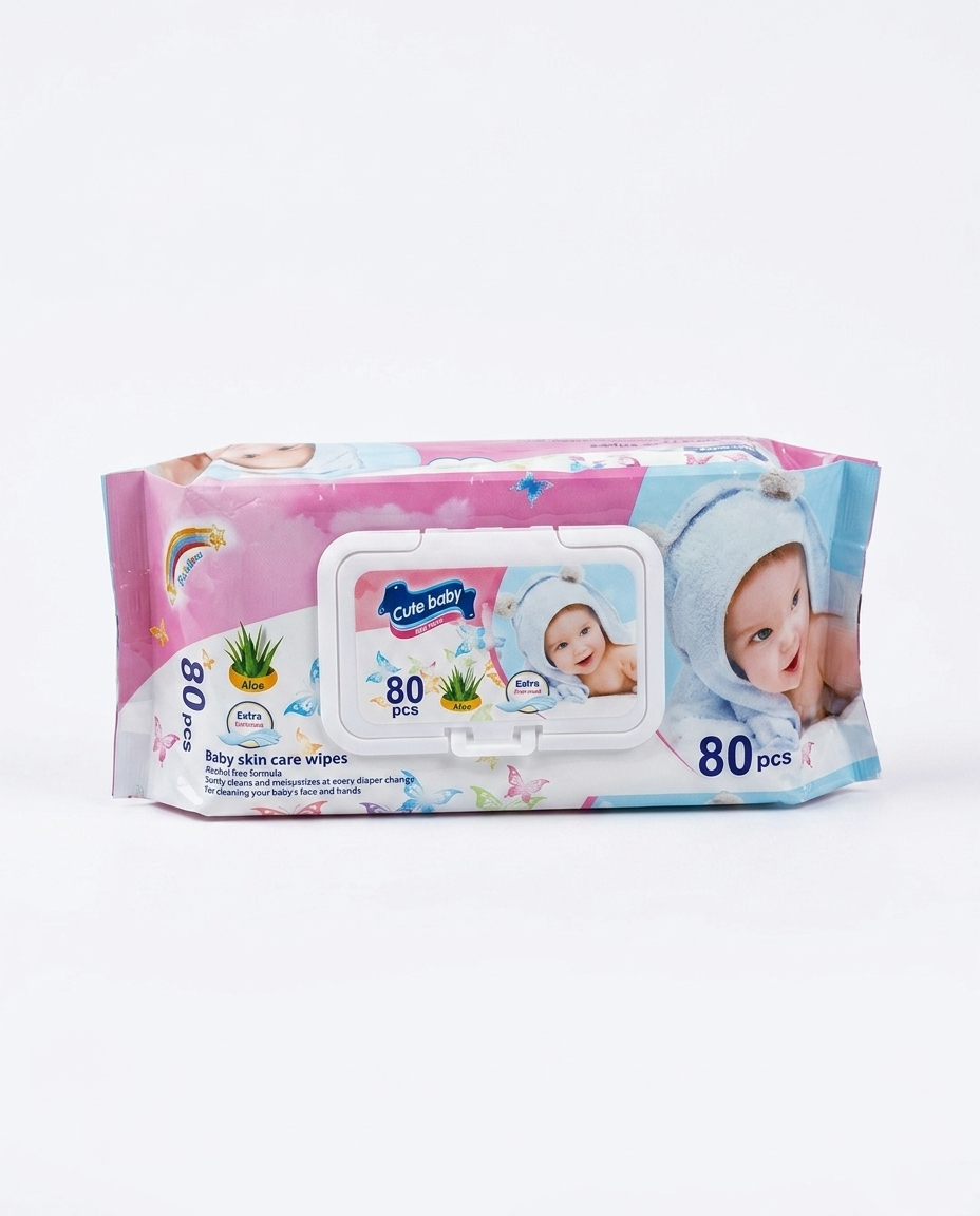 Gemini_Generated_Image_7xy87y7xy87y7xy8 Cute Baby Nice & Clean Baby Wet Wipes – 80 Pcs - Image 2
