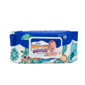 Velona Cuddles Fragrance Free Baby Wet Wipes - 40 Pcs