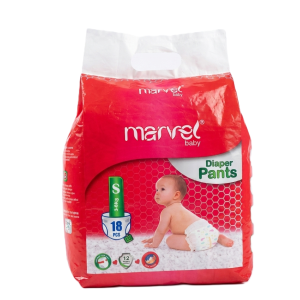 Marvel Baby Diaper Pants S Size – 18 Pcs Pack