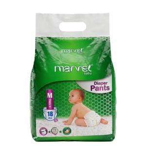 Marvel Baby Diaper Pants M Size – 18 Pcs Pack