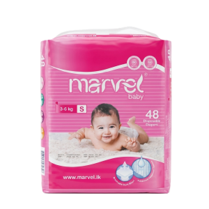 Marvel Baby Diapers S Size – 48 Pcs Pack