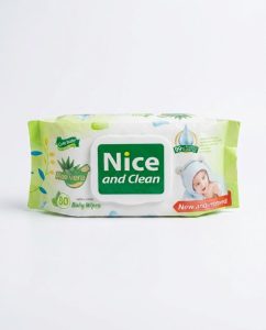 Cute Baby Nice and Clean Aloe Vera Baby Wet Wipes – 80 Pcs