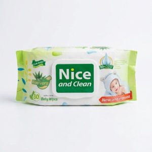 Cute Baby Nice and Clean Aloe Vera Baby Wet Wipes – 80 Pcs