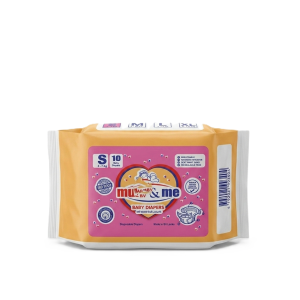 Mum & Me Baby Diapers Small (S) 3-7kg – 10 Pcs Pack