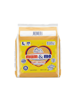 Mum & Me Baby Diapers Large (L) 9-13kg – 20 Pcs Pack