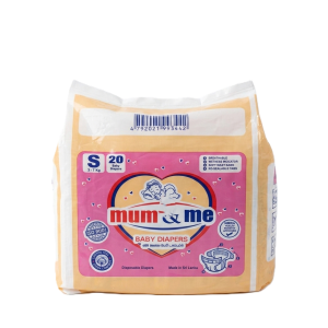 Mum & Me Baby Diapers Small (S) 3-7kg – 20 Pcs Pack
