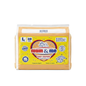 Mum & Me Baby Diapers Large (L) 9-13kg – 30 Pcs Pack