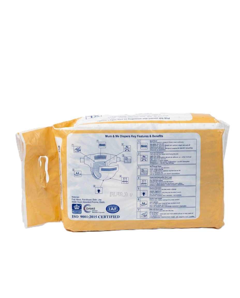 d mnm 40 b Mum & Me Baby Diapers Large (L) 9-13kg – 40 Pcs Pack - Image 2