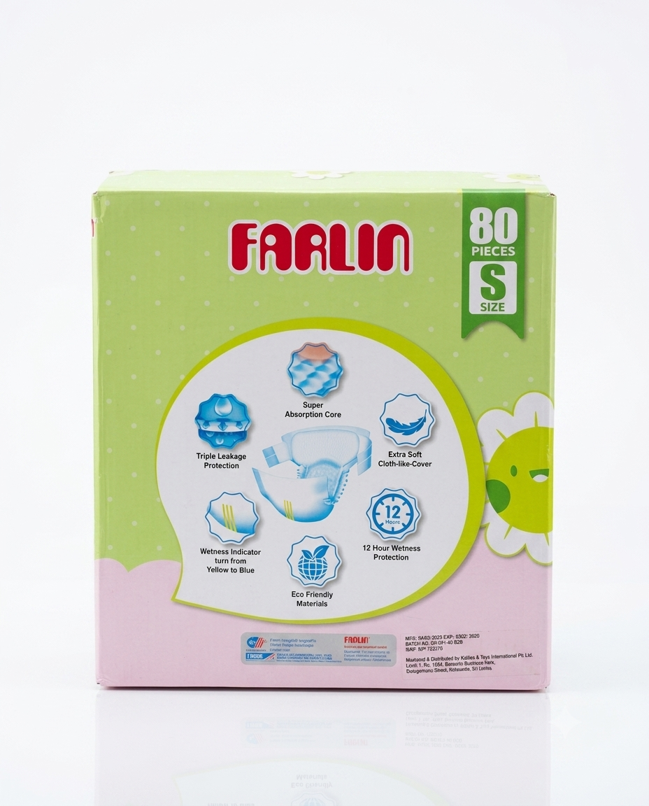 farlin disposable baby diapers s size 80 pcs pack farlin disposable baby diapers s size 80 pcs pack