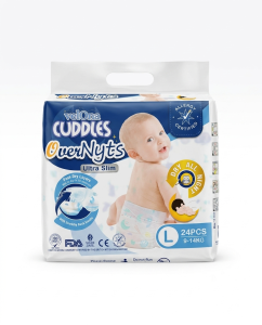 Velona Cuddles OverNyts Ultra Slim Diapers L Size – 24 Pcs Pack