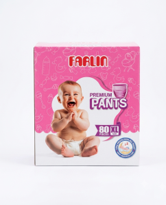 Farlin Premium Baby Diaper Pants XL Size - 80 Pcs Pack