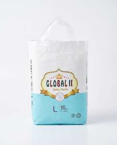 Global Pants Baby Diaper L Size – 16 Pcs Pack