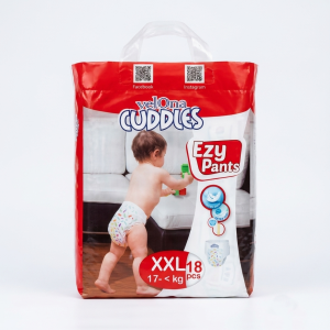 Velona Cuddles Ezy Pants Baby Diaper XXL Size - 18 Pcs Pack