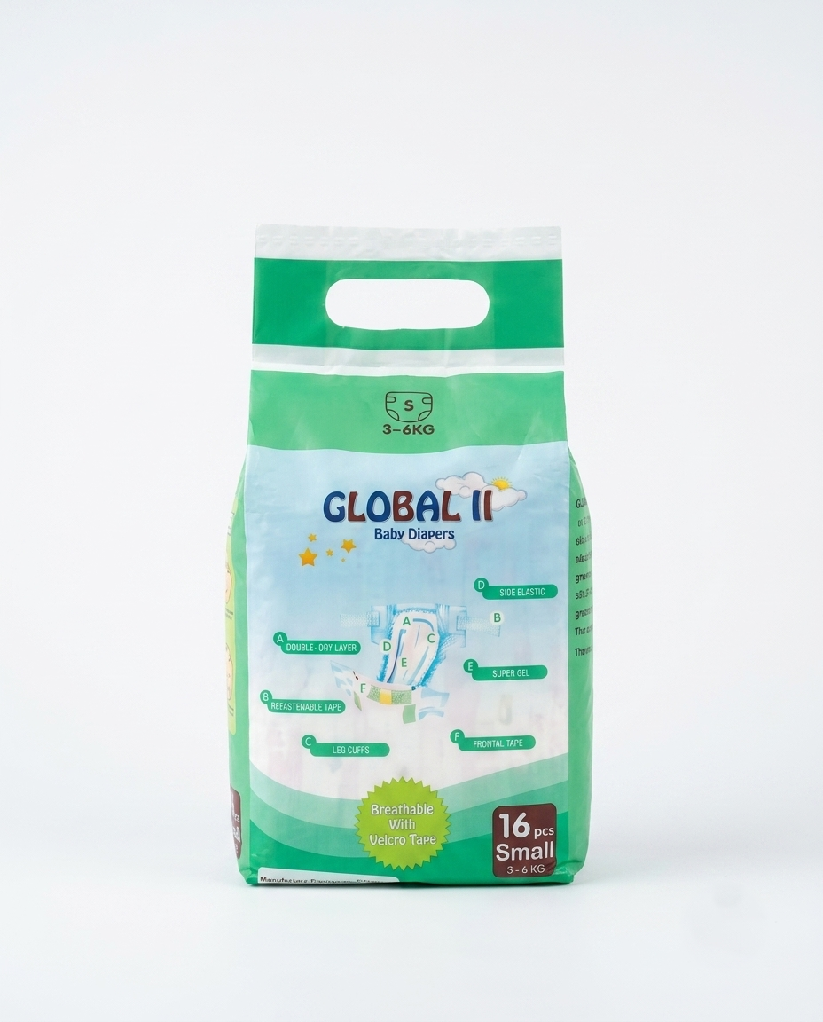 global ii baby diapers s size 16 pcs pack global ii baby diapers s size 16 pcs pack