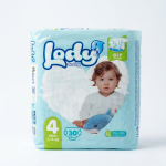 Lody Baby Air Diapers Size 4 - 30 Pcs Pack