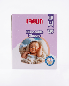 Farlin Disposable Baby Diapers XL Size - 80 Pcs Pack