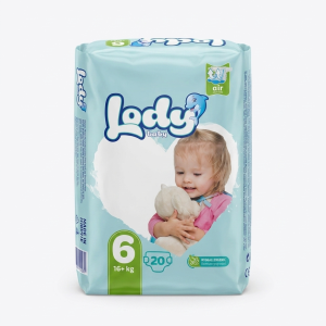 Lody Baby Air Diapers Size 6 - 20 Pcs Pack