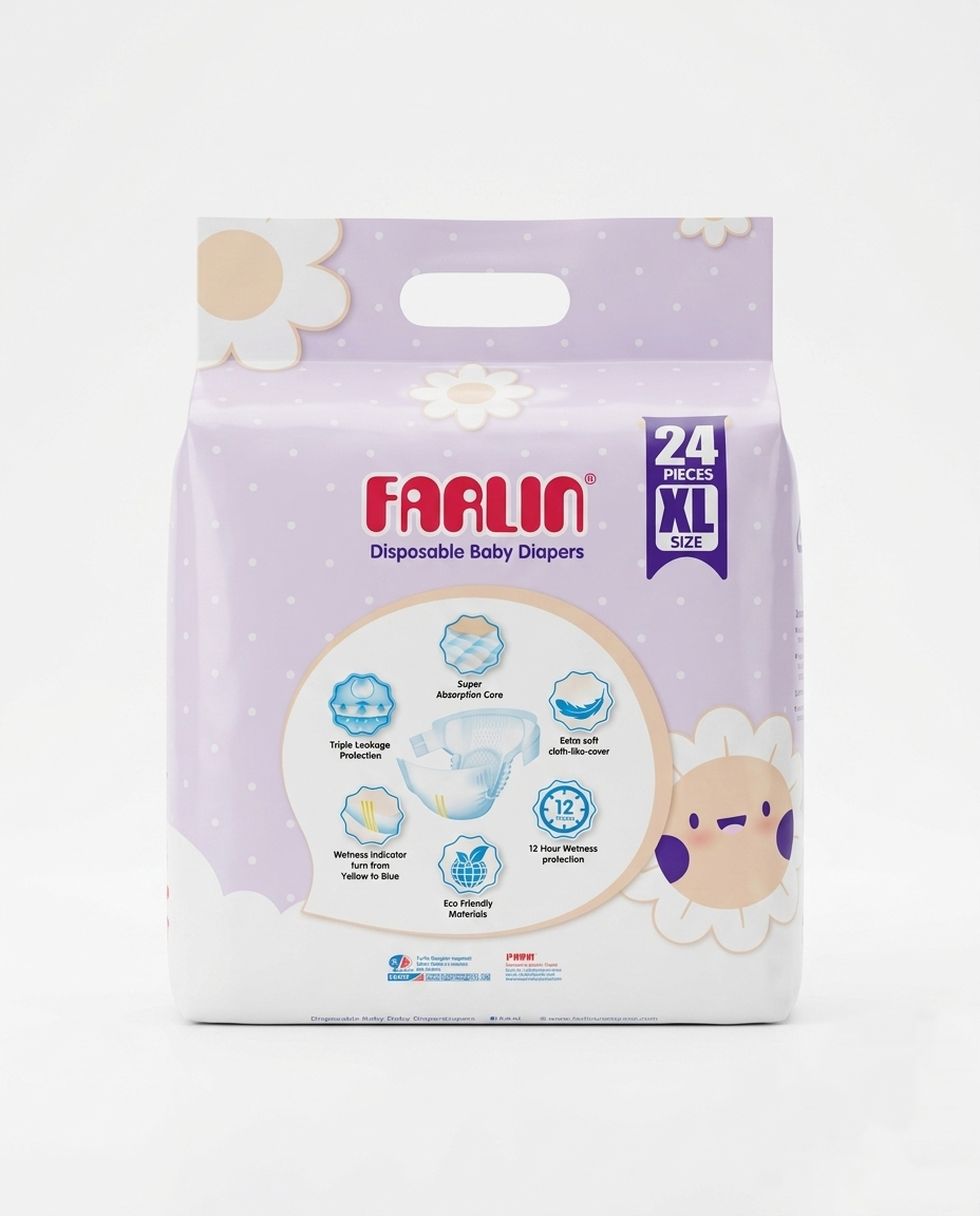farlin disposable baby diapers xl size 24 pcs pack farlin disposable baby diapers xl size 24 pcs pack