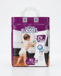 Velona Cuddles Ezy Pants Baby Diaper XL Size - 18 Pcs Pack