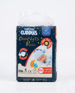 Velona Cuddles Overnyts Diaper Pants XXL Size - 16 Pcs Pack