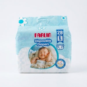 Farlin Disposable Baby Diapers L Size - 28 Pcs Pack