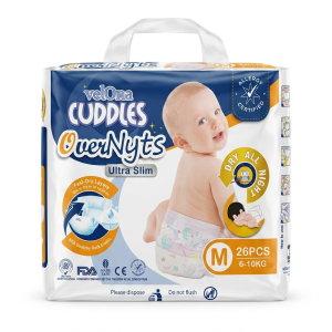 Velona Cuddles OverNyts Ultra Slim Diapers M Size – 26 Pcs Pack