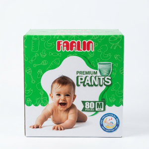 Farlin Premium Baby Diaper Pants M Size - 80 Pcs Pack