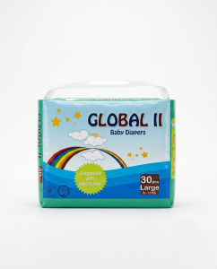 Global II Baby Diapers L Size - 30 Pcs Pack