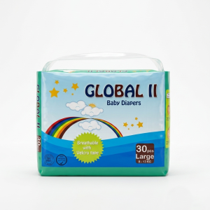Global II Baby Diapers L Size - 30 Pcs Pack