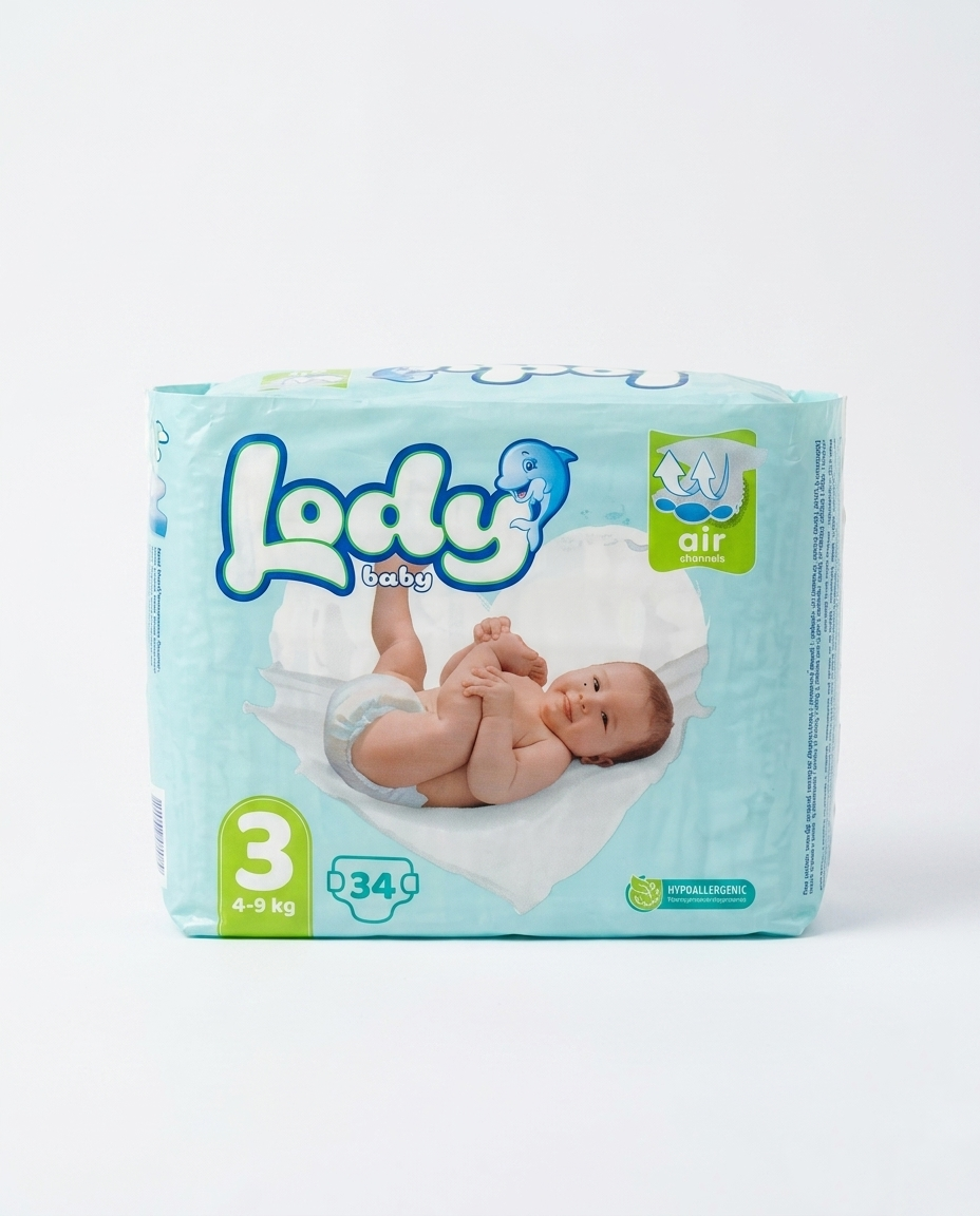 lody baby air diapers size 3 34 pcs pack lody baby air diapers size 3 34 pcs pack