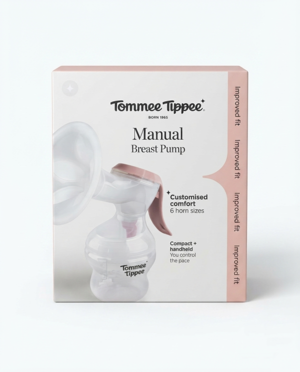 Tommee Tippee Manual Breast Pump with 6 Horn Sizes