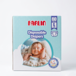 Farlin Disposable Baby Diapers L Size - 80 Pcs Pack