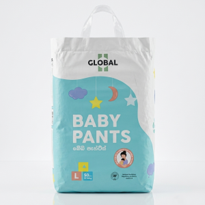 Global Pants Baby Diaper L Size – 50 Pcs Pack