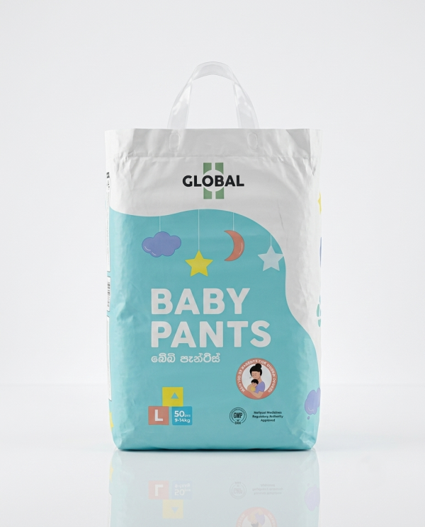 Global Pants Baby Diaper L Size – 50 Pcs Pack