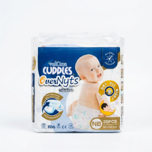 Velona Cuddles Overnyts Ultra Slim Diapers NB Size - 20 Pcs Pack