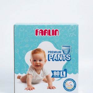 Farlin Premium Baby Diaper Pants L Size - 80 Pcs Pack