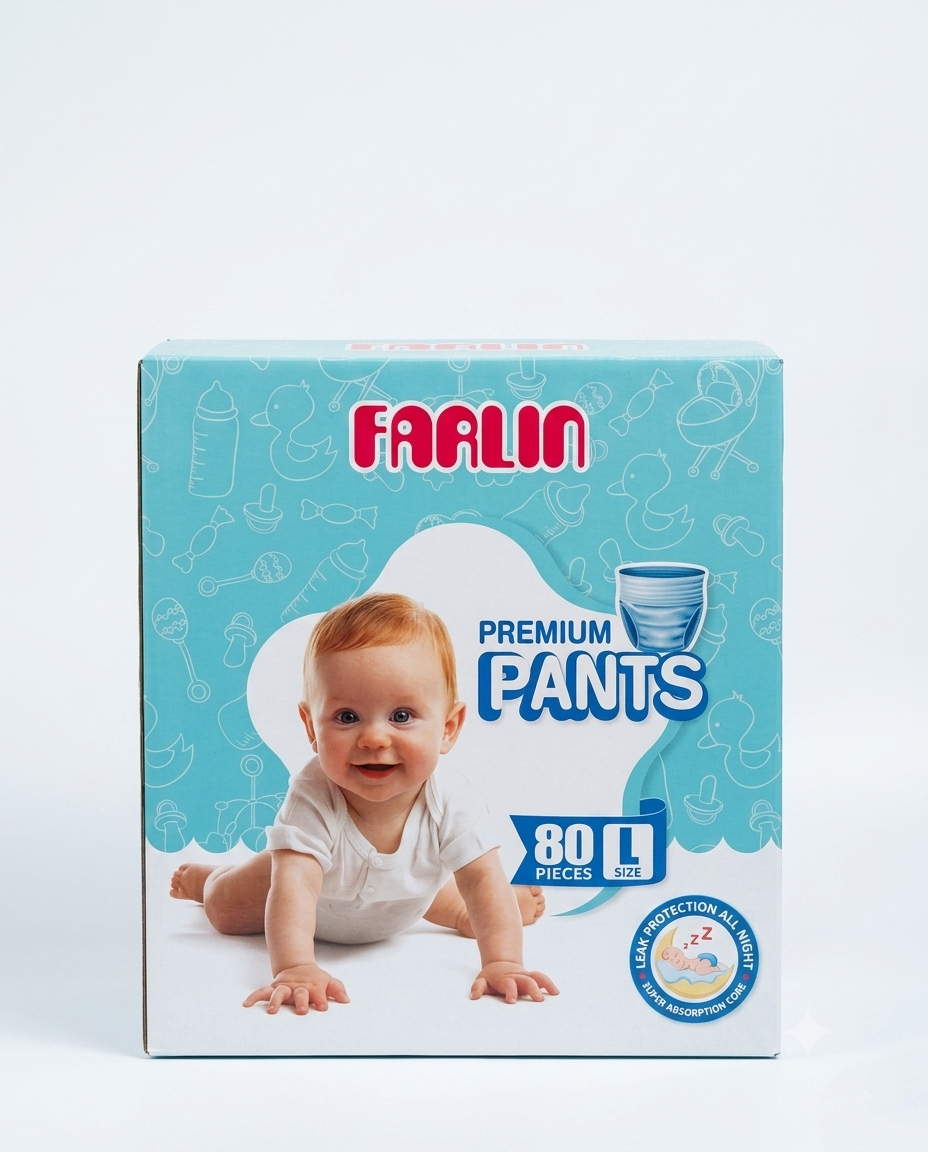 farlin premium baby diaper pants l size 80 pcs pack farlin premium baby diaper pants l size 80 pcs pack