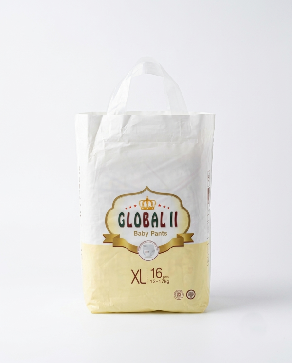 Global Pants Baby Diaper XL Size – 16 Pcs Pack