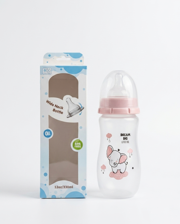 Sun Delight Wide Neck 0m+ Baby Feeding Bottle - 12oz/330ml