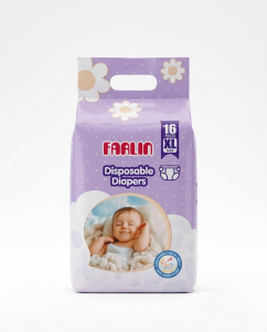Farlin Disposable Baby Diapers XL Size - 16 Pcs Pack