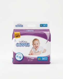 Velona Cuddles Super Dry Diapers XL Size – 30 Pcs Pack