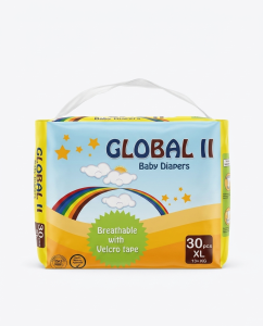 Global II Baby Diapers XL Size - 30 Pcs Pack