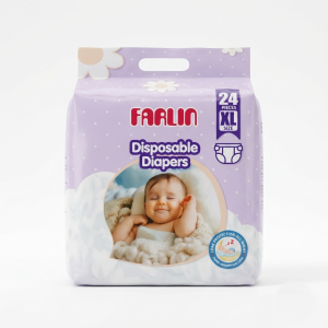 Farlin Disposable Baby Diapers XL Size - 24 Pcs Pack