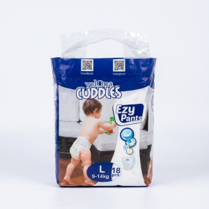 Velona Cuddles Ezy Pants Baby Diaper L Size - 18 Pcs Pack