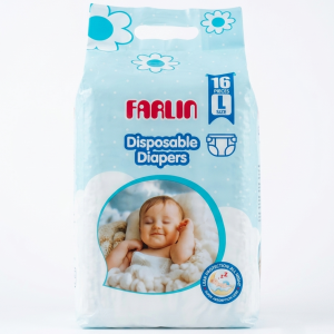 Farlin Disposable Baby Diapers L Size - 16 Pcs Pack