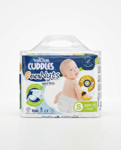 Velona Cuddles OverNyts Ultra Slim Diapers S Size – 28 Pcs Pack