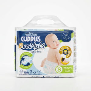 Velona Cuddles OverNyts Ultra Slim Diapers S Size – 28 Pcs Pack