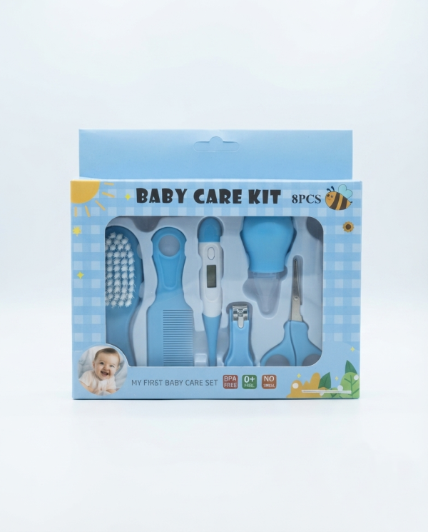 8-Piece Essential Baby Grooming & Care Kit