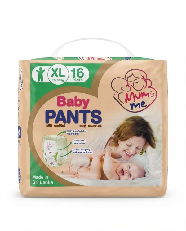 Mum & Me Pants Baby Diaper XL Size – 16 Pcs Pack